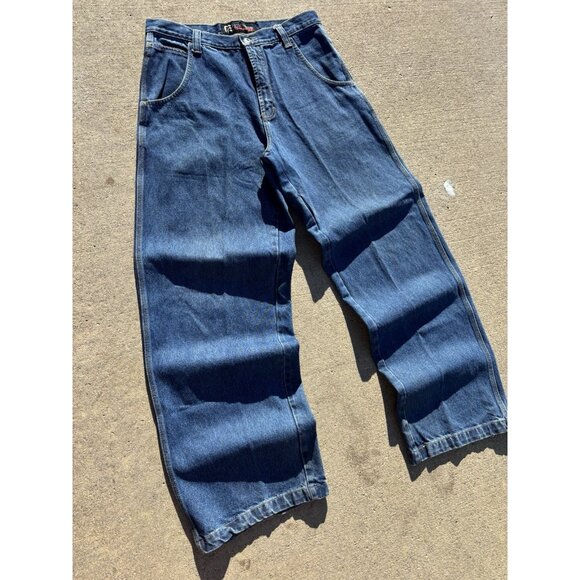 Men's Blue Jeans JNCO Style - Picture 7 of 10